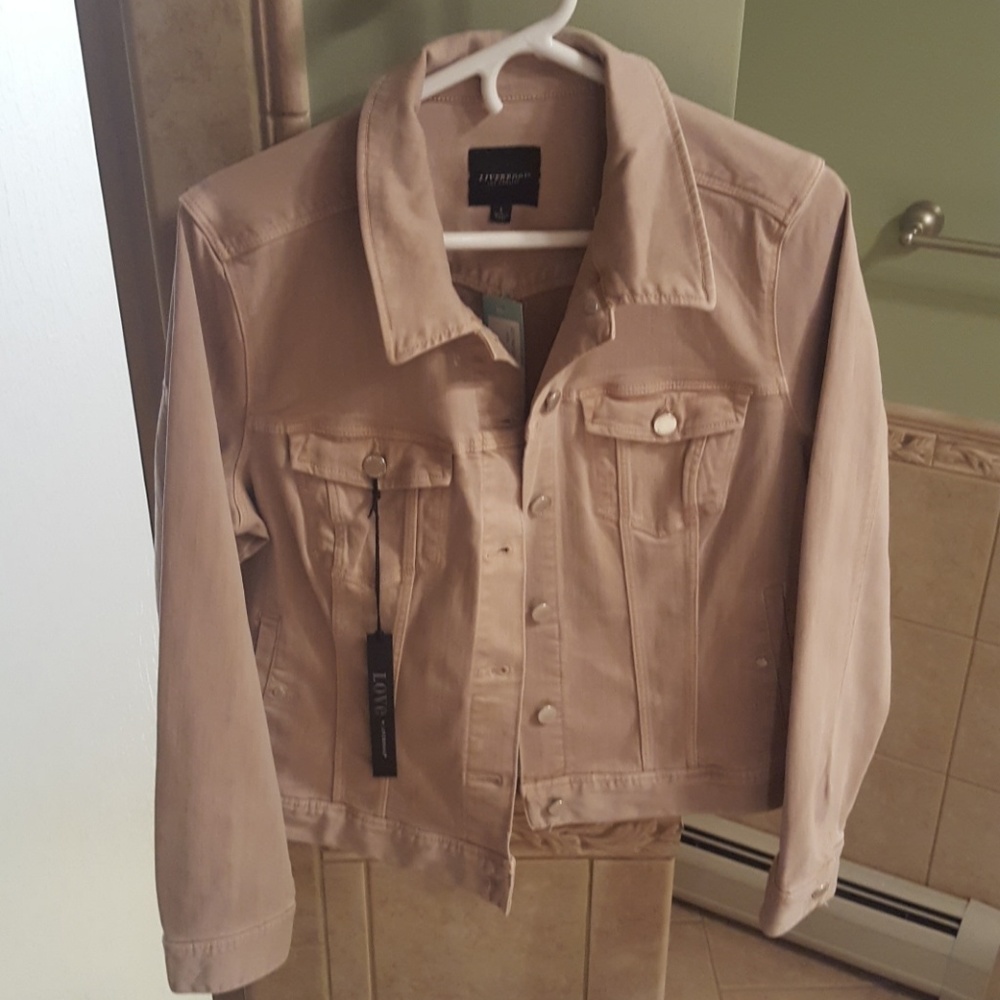 Liverpool Blush Denim Jacket.